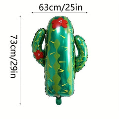 Aluminum Film Cactus Balloons for Holiday Decor