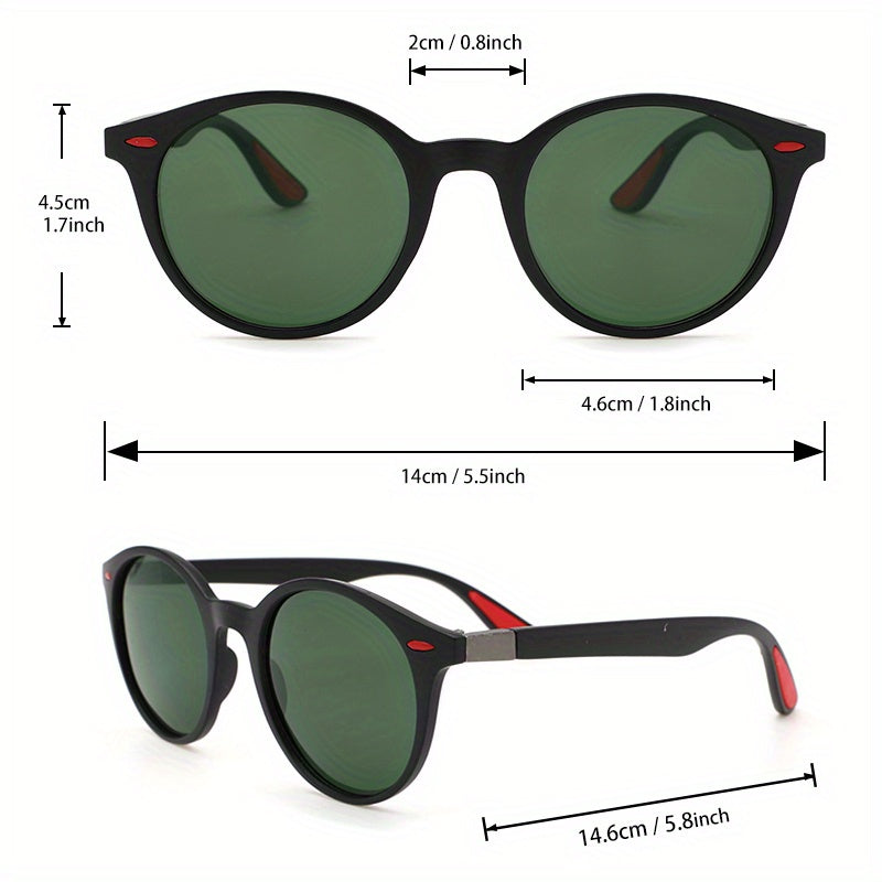 Round Sunglasses Casual Anti Glare Glasses UV400