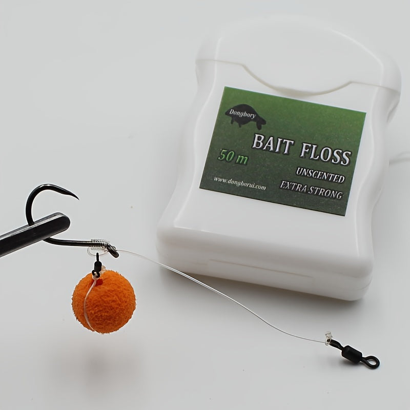 50m Carp Fishing Bait Floss Grips Boilies Holder Chod Hair Ronnie Rig