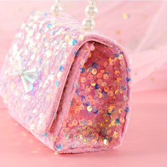 Cartoon Sequin Bow Crossbody Bag Shoulder Bag