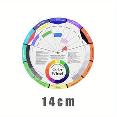 Zoylofg Wheel Paint Mixing Learning Guide For Makeup Blending Board