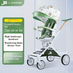 Foldable High Landscape Baby Stroller - Ideal Birthday Gift for Your Little One