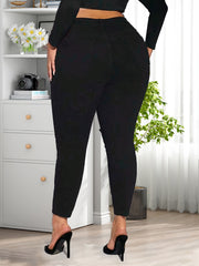  Ripped Button Fly High Rise Ankle Jeans