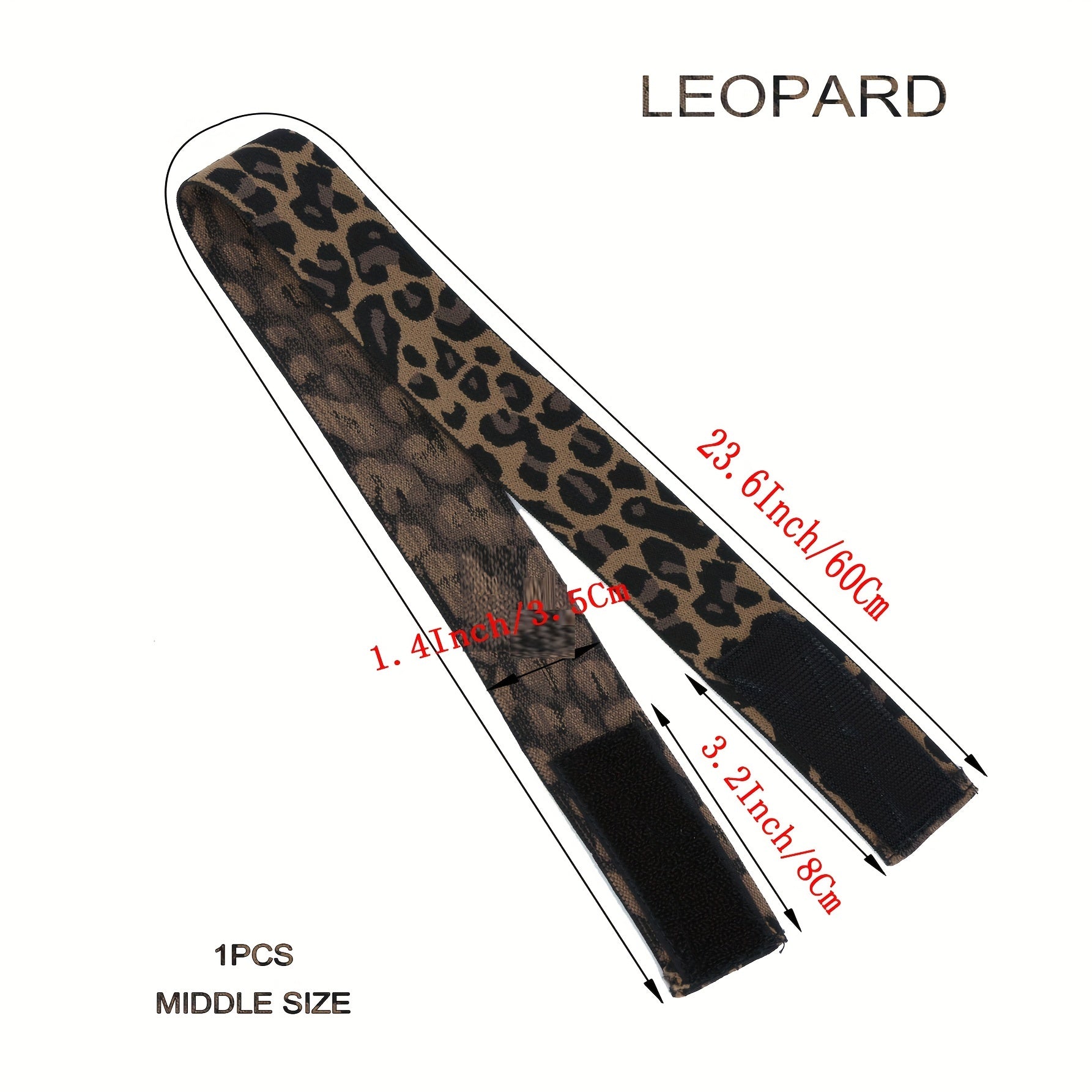 Leopard Headband Elastic Lace Band for Wig Closure Frontal