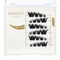 DIY 5-14mm Eyelash Clusters Reusable Faux Mink Cat Eye False Eyelashes