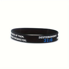 4pcs Greek Quotes Silicone Bracelet