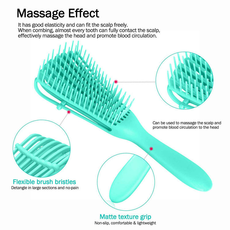 Detangling Hair Brush Knots Detangler Scalp Massage Comb