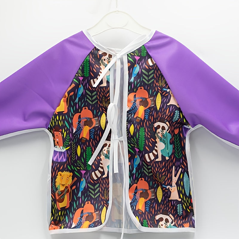 Mumsbest Long Sleeve Baby Bib Waterproof Feeding Smock Bibs