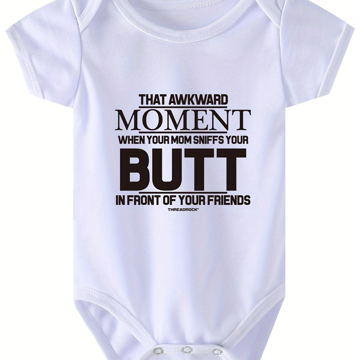 Baby Boys Casual That Awkward Short Sleeve Onesie Clothes