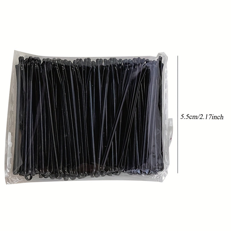 100 Pcs Solid Bobby Pin Alloy Hair Clip Non Slip Hair Accessory