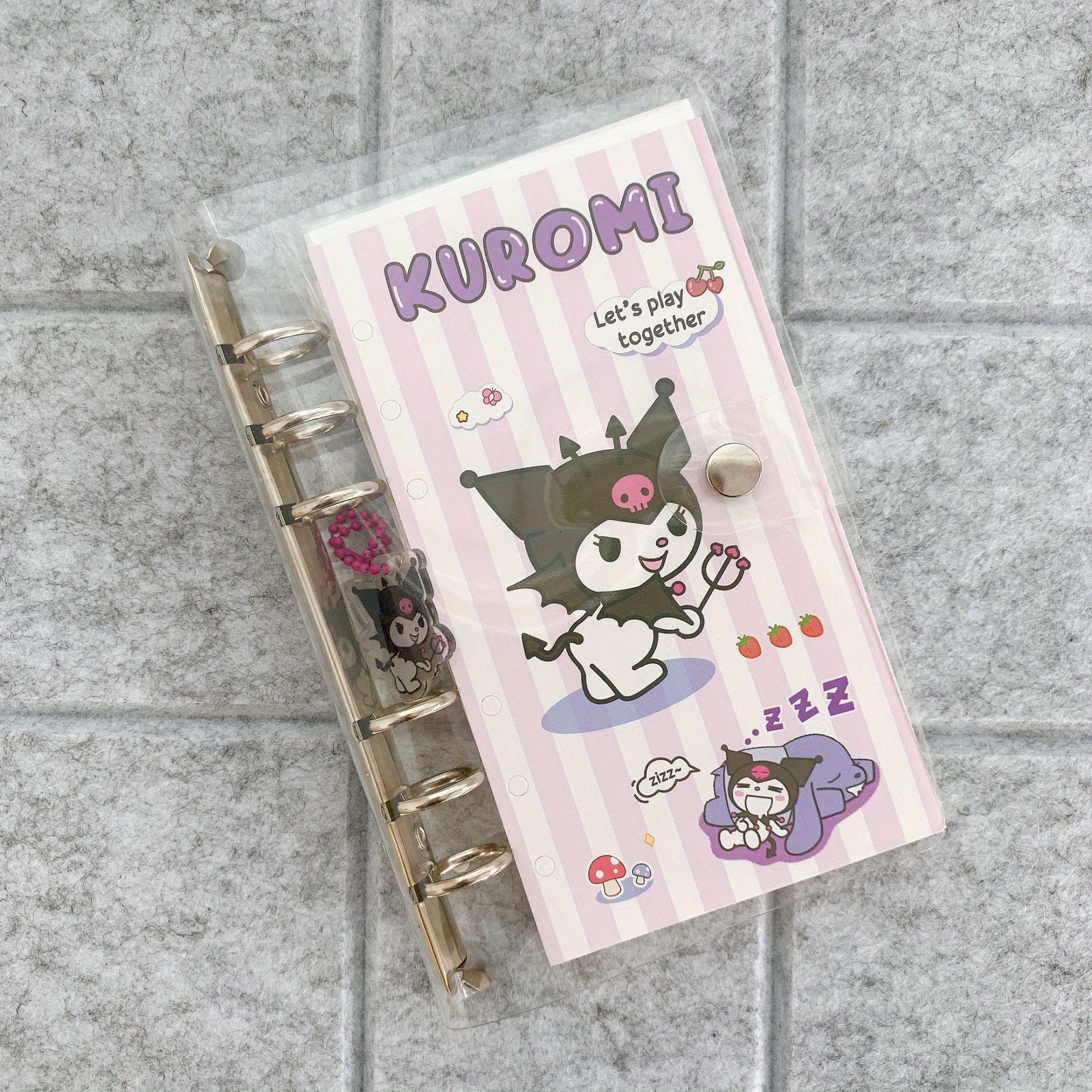 Kuromi A6 Notebook Spiral Bound Pastel Cover