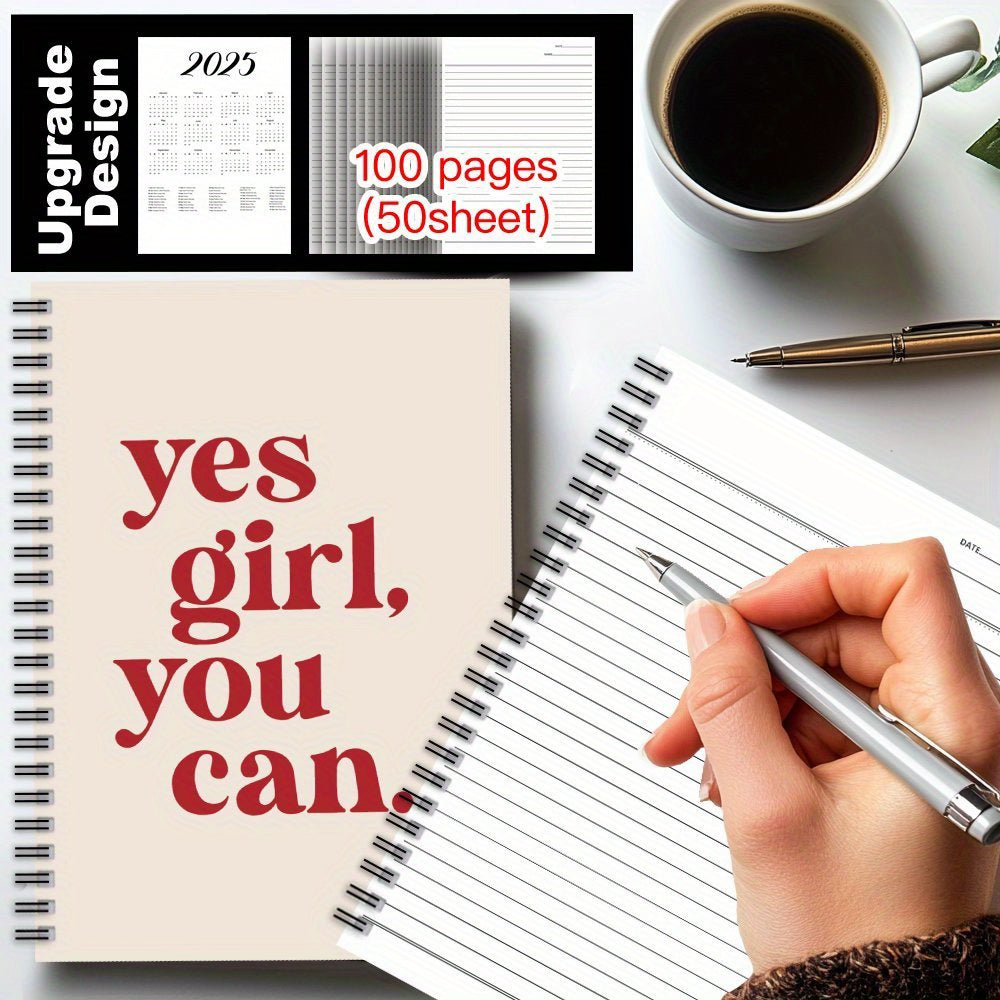 Motivational Self Improvement Spiral Notebook Journal School Office Supplies