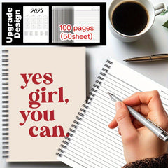 Motivational Self Improvement Spiral Notebook Journal School Office Supplies