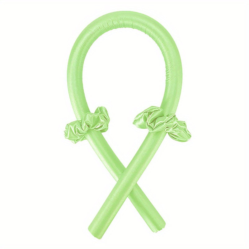 Minimalist Solid Hair Curler Heatless Curling Headband Silk Hair Roller