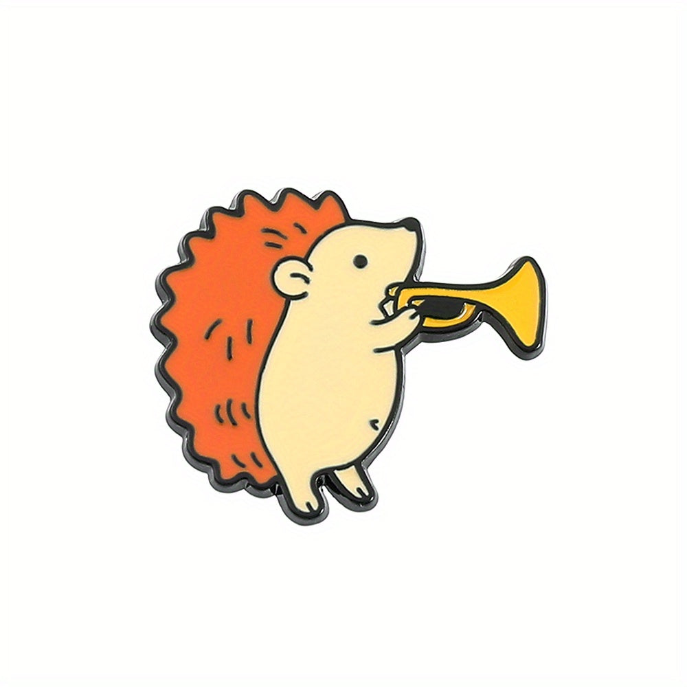 Animal Concert Hedgehog Brooch Metal Sense Costume Bag Accessories
