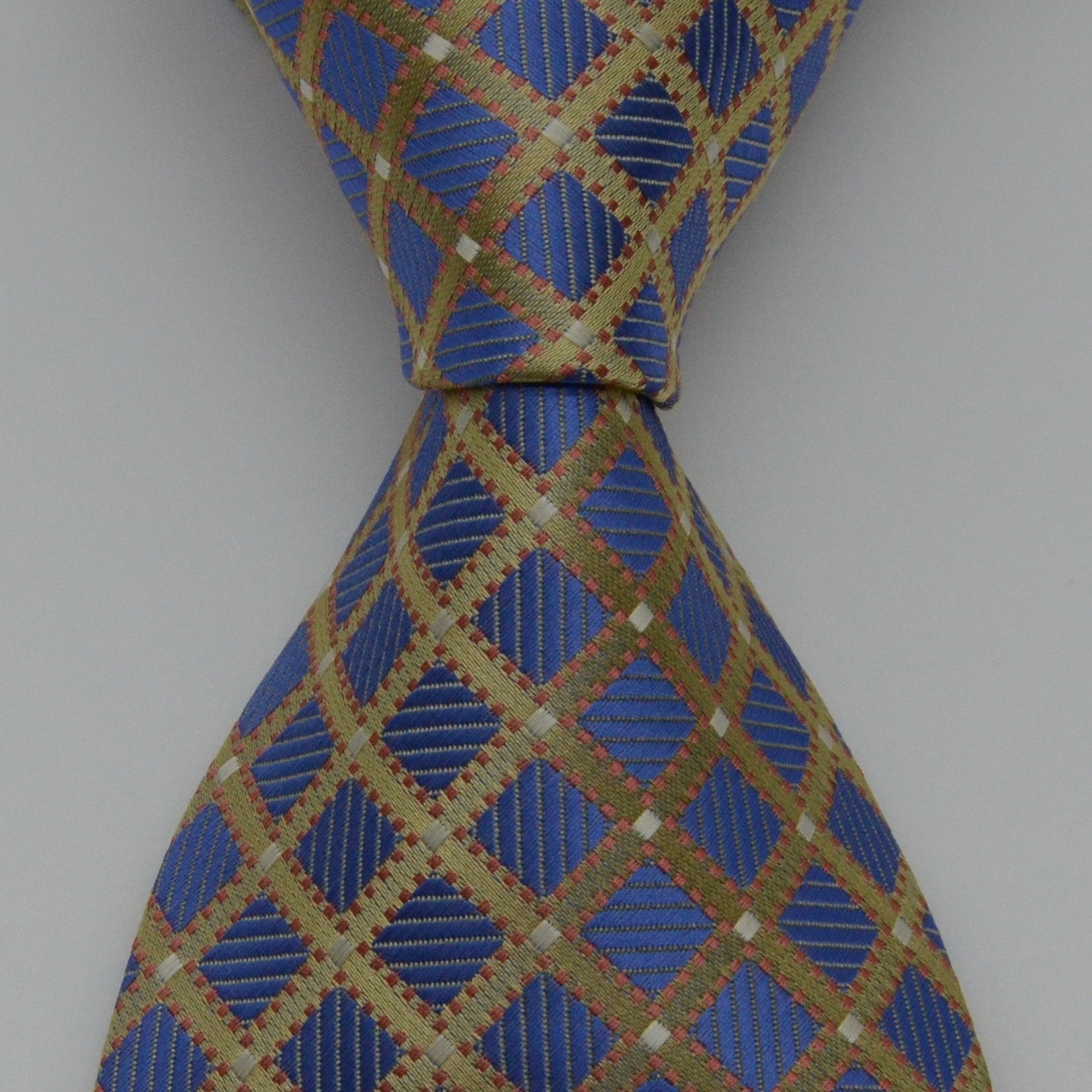 Men's Classic Necktie Patterned Tie Business Tie Grid Party Wedding Tie