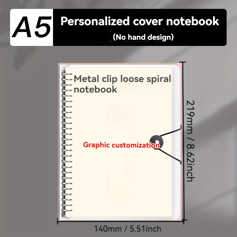 Customizable Waterproof Notebook A5 Loose Leaf Binder