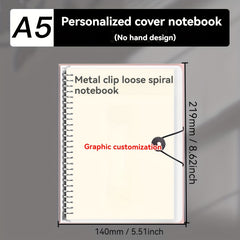 Customizable Waterproof Notebook A5 Loose Leaf Binder