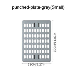 1pc DIY Punching Wall Rack Shelf Wall Hanging Storage Hook Rack