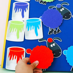 HOOJOJO Sheep Felt Storytelling Apron for Interactive Storytelling