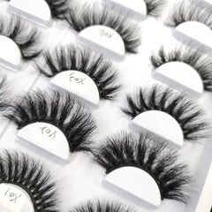 Soft and Natural 3D Mink False Eyelashes Bulk Pack with Carrying Case