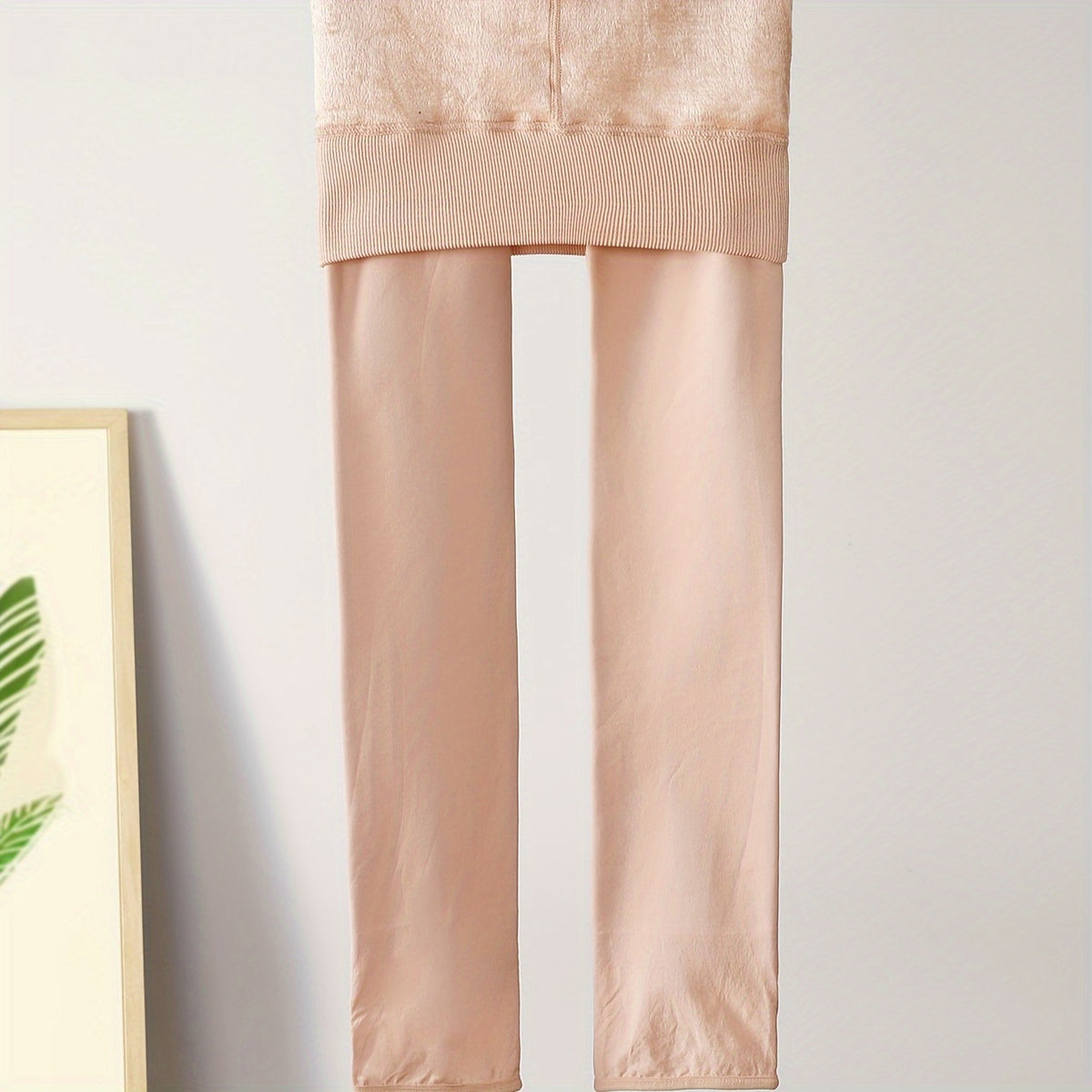 Plush Lined Opaque Tights High Waist Leggings Women's Stockings