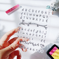Stamp DIY Letter Silicone Clear Stamp For Card Making Decoration