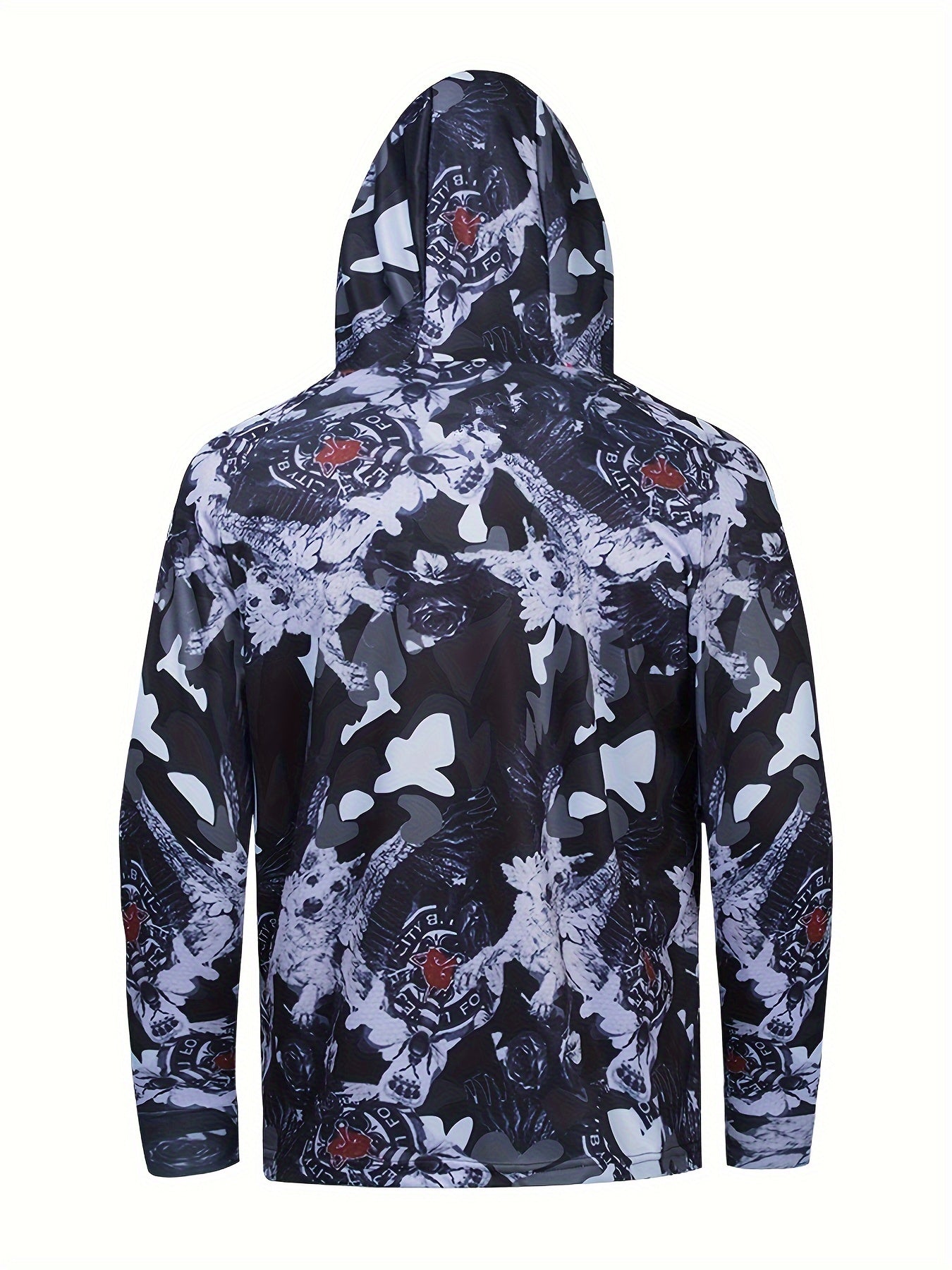 Men's Zipper Hoodie Anti UV Sunscreen Fishing Jacket