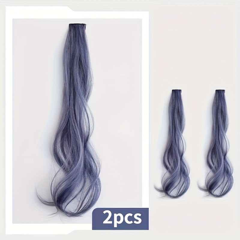 LEMON Colorful Braided Hair Extensions 2 Pack for Women