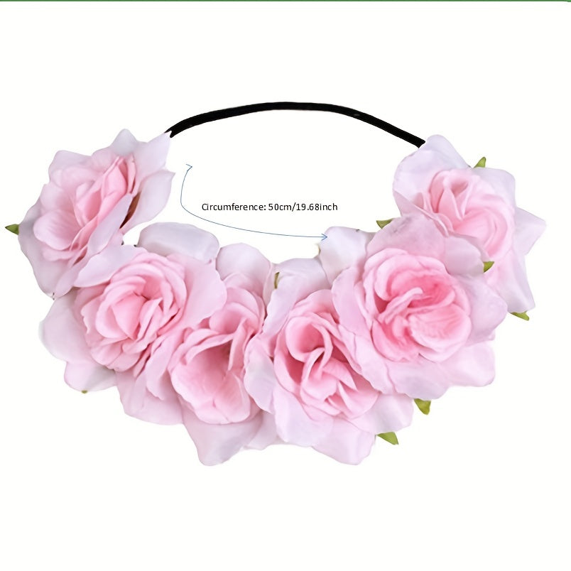 Simulation Flower Hair Band Hawaii Headdress for Party Wedding