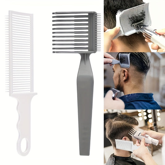 2 Piece Set Multifunctional Long Handle Men's Gradient Haircut Comb