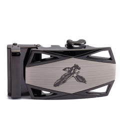 Men's Cowhide Belt with Automatic Buckle for Business & Casual