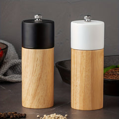 Wooden Manual Pepper & Sea Salt Grinder Kitchen Tool