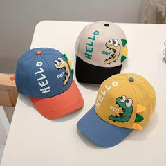 Kids Dinosaur Graphic Sun Protection Baseball Cap