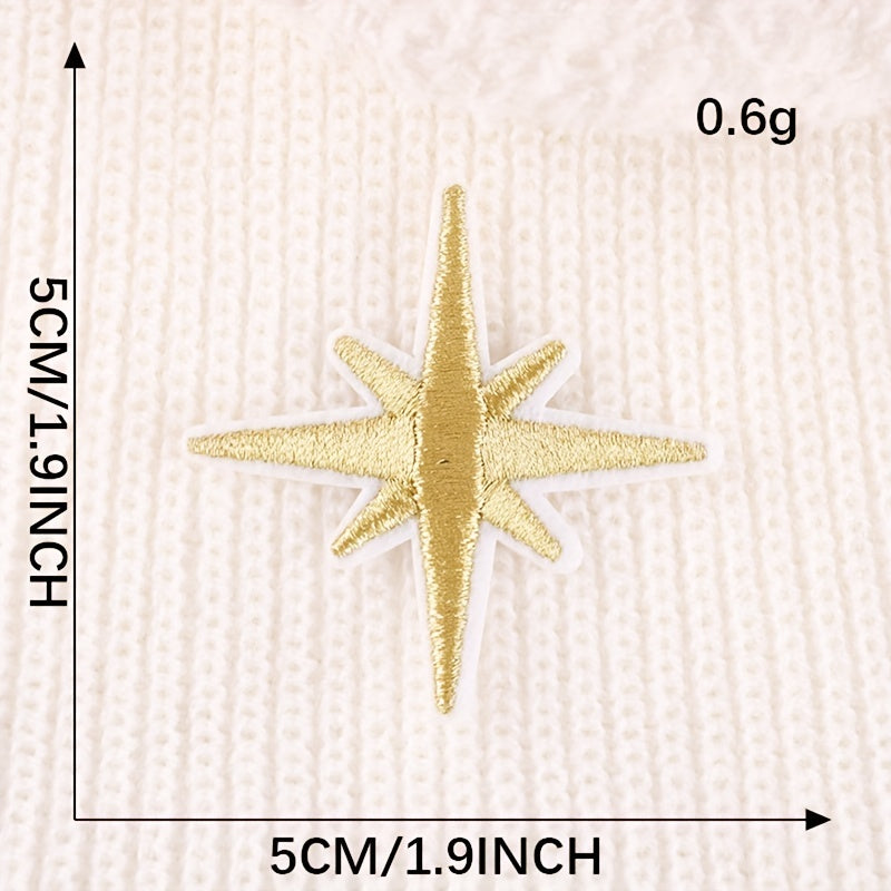 10pcs Cross Edge Patches Girls Clothing Coat DIY Ironing Cloth