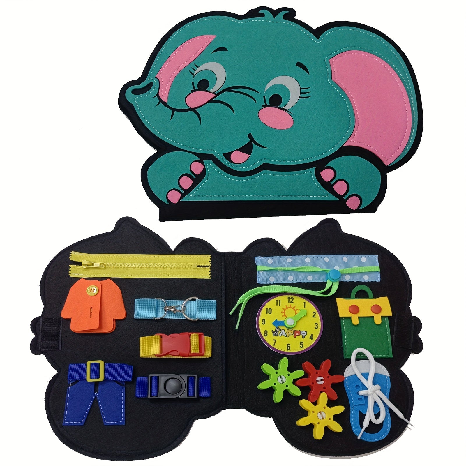 Busy Board Montessori Toy Sensory Book for Travel