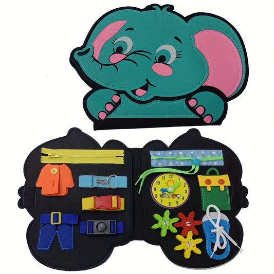 Busy Board Montessori Toy Sensory Book for Travel