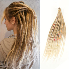 100 Reggage Locs Hair Extensions Synthetic Dreadlocks for Men Women Unisex