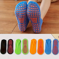 5 Pairs Comfy Crew Socks Breathable Non slip Women's Stockings