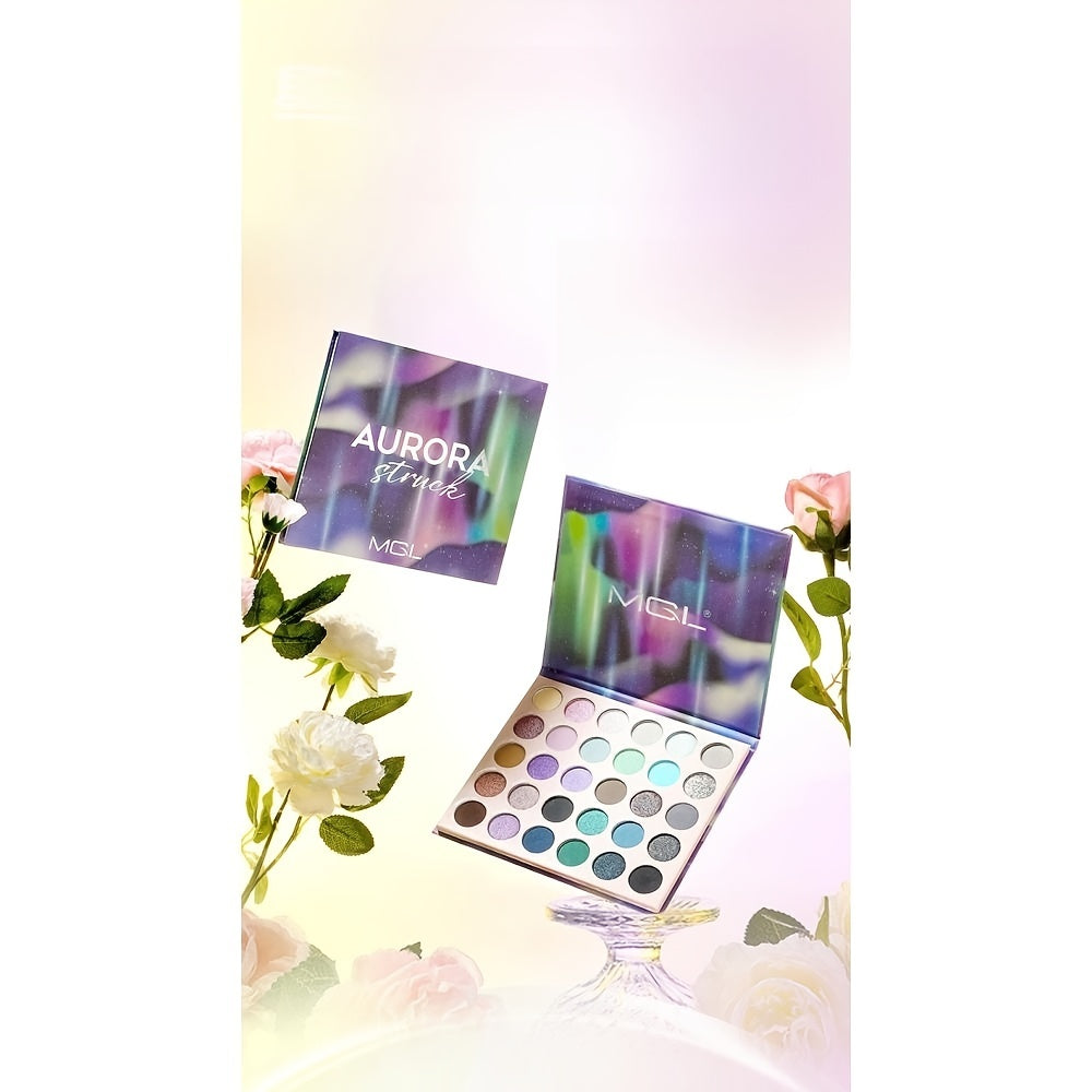 Purple Cold Tone Eyeshadow Palette Pearly Matte Shimmer