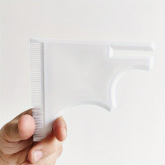 Hairline Template Stencil Haircut Tool with Inbuilt Combs for Styling