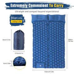 Ultra Light Double Camping Sleeping Pad with Extra Thickness