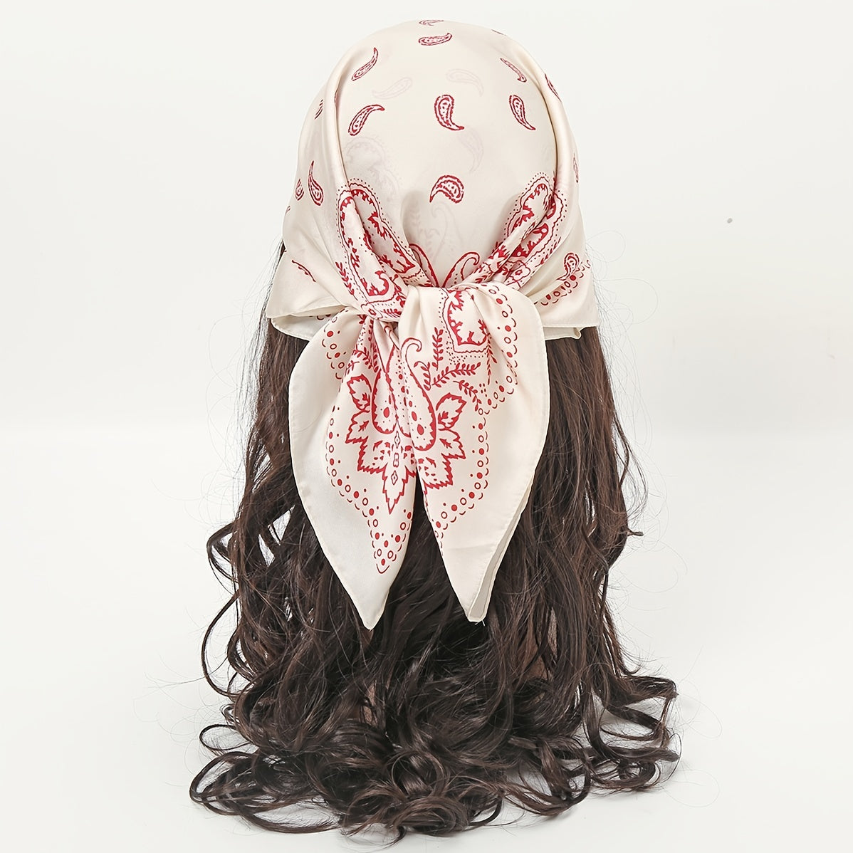 Floral Print Vintage Scarf Small Headband Headscarf Bandana For Her