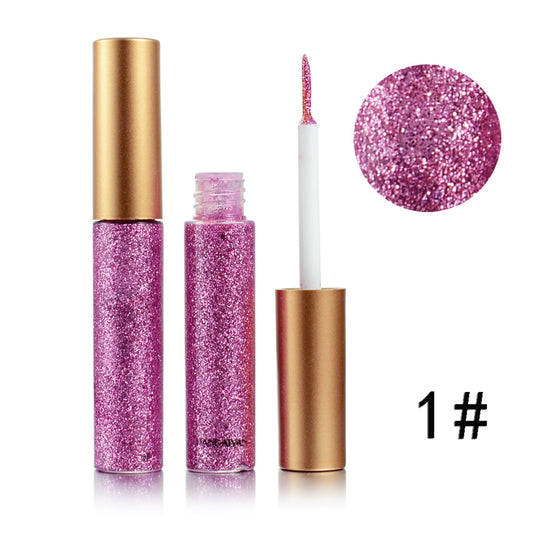 10 Sparkling Glitter Liquid Eyeliners Long Lasting Smudge Proof