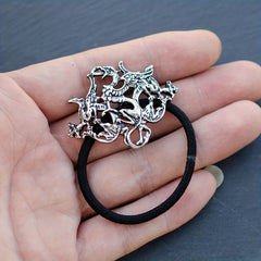 Ancient Alloy Hair Tie Dragon Decor Hair Ring Elastic Ponytail Holder