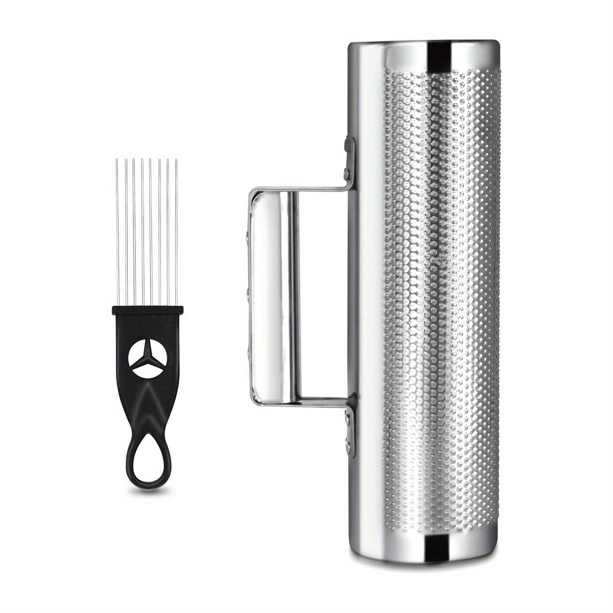 Stainless Steel 30cm Guiro Instrument With Scraper