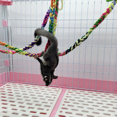 Small Pet Toy Sling Swing Hammock Parrot Training Toy