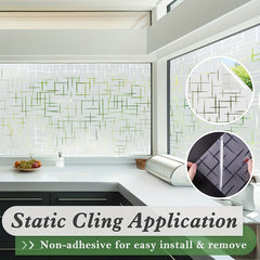 Star Pattern Glass Window Sticker Privacy UV Protection Window Film