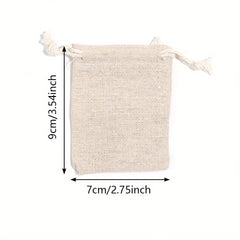 Linen Drawstring Pocket Gift Jewelry Bag Wedding Party Packaging Bag