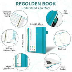 Regolden Book Daily Goal Undated Planner